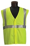Jackson Safety ANSI Class 2 Standard Style Polyester Flame Retardant Safety Vest with Silver Reflect