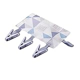 4個のポータブル旅行服ハンガー衣服ピンシンプルな布ハンガーラック