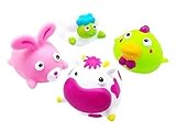 Escabbo 4 Farm Bath Squirters Toys by Escabbo