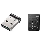 エレコム テンキーボード Bluetooth パンタグラフ 薄型 ブラック TK-TBP020BK + Bluetooth USBアダプタ LBT-UAN05C2