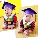 1-3歳 撮影写真 ベビー 幼児 ボーダー柄 アカデミックドレス Tシャツ+ズボン 身丈80cmに合う 【1点】