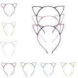 Bonnie Z Leonardo Girls光沢猫耳ヘアバンドヘッドバンド Free Size