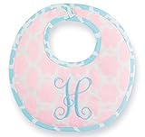 Mud Pie Baby Boutique Initial H Bib with Spoon by Mud Pie