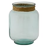 不二貿易 フラワーベース スペイン製 ガラス高さ25cm クリア 23338