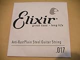 @弦　エリクサー .017　バラ弦　1本 コーティング アンチラスト Elixir　エレキギター弦 アコースティックギター弦　プレーン弦