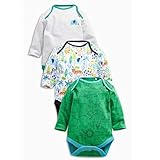 Next (ネクスト) ベビー ロンパース 長袖 ベビー 3枚組 ボディスーツ 男の子 動物 60 70 80