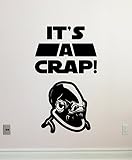 It 's A Crap壁デカールWCトイレビニールステッカーAdmiral Ackbar It 's A Trap Star Wars壁アートデザイン家庭用品キッズ部屋ベッドルーム装飾取り外し可能な