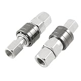 uxcell クイックカプラー　エアー ジョイント　 Fスレッド 20SF ソケット 20PF プラグ コネクタ アダプタ 2個