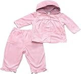 【50％OFF】THE CHILDREN'S PLACE(ザチルドレンズプレイス) ベロアねこちゃんヒップパンツ＆パーカーSet（ピンク） 12M [並行輸入品]