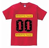 HOORAY(フーレイ) ダンス 衣装 ヒップホップ ナンバー ロゴTシャツ XL レッド