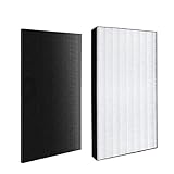 J&H 集塵HEPAフィルター KAFP085A4（1枚） + 脱臭フィルター 2420446 / 2458528（1枚）空気清浄機交換用フィルターセット 合計2枚入り 互換品