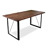 ダイニングテーブル 150 TEQUIRA テキーラ ウォールナット 無垢材 無垢 アンティーク 北欧 幅150 150cm 幅150cm レトロ モダン 和モダン アイアン 一枚板風 4人掛け 4人 4人用 木製 天然木 単品 おしゃれ