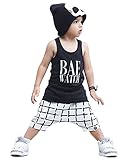 新生児　幼児　男の子 服　Tシャツトップ+パンツ　子供服　0-2歳設定　４サイズ選べる (100 for 18-24 Months)