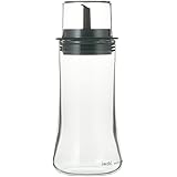 iwaki(イワキ) AGCテクノグラス 耐熱ガラス 液だれしにくい醬油差し 醤油用 160ml もれにくい フタ付き調味料入れ KT5032-BK