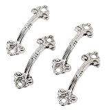 4個入り プルハンドル キャビネット取っ手 引き出し取っ手 ノブ 金具 装飾パーツ ネジに付き シルバー