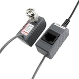 uxcell　ビデオの電源バラン　ビデオ電源トランスミッター　RJ45 BNCツイストUTPカメラ　送信　ペア　新しい