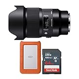 Sigma (シグマ) 20mm f/1.4 DG HSM アートレンズ Leica Lマウントカメラ用 (ブラック) 1TB USB 3.0 外付けポータブルハードドライブ 64GB Ultra SDXC UHS-I メモリーカードバンドル (3点)