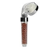 LESOLEIL 節水シャワー ヘッド　活性炭入り　美肌 美髪　 LED 簡易　電源 不要 透明 取り付け 簡単　虹色