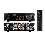 TOPPING MX3s パワーアンプ ブルートゥース 62W デジタルアンプ USB/オプティカル/同軸/AUX/ブルートゥース 3.5mmイヤホンジャック付きのD級アンプは、イヤホンや無源スピーカーに使用されます (黒)