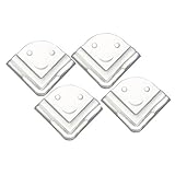 NUOLUX Baby Children Safety Table Corner Anti-collision Cushions Guards Protectors 4pcs (Transparent