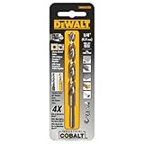 DEWALT DW1228 7/16-Inch Cobalt 3/8-Inch Reduced Shank Split Point Twist Drill Bit [並行輸入品]