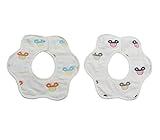 ange select ベビー スタイ 2枚セット 赤ちゃん プリント 柄 よだれかけ (C)