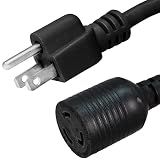 Iron Box NEMA 5-15PからL5-20R変換アダプター - 1フィート 15A/125V 14 AWG - # IBX-5503-01M