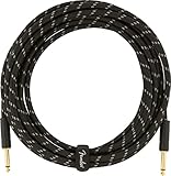 Fender シールドケーブル Deluxe Series Instrument Cable, Straight/Straight, 18.6', Black Tweed 08