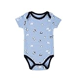 エルフ ベビー(Fairy Baby)ベビーカバーオール ロンパース ボディスーツ 肌着 半袖 男の子 出産祝い(サイズ：7-9M) ブルーペンギン