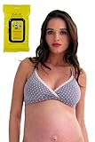 Belabumbumバンドル2アイテムDottie睡眠授乳ブラ+ Bella B breastwipes US サイズ: L カラー: グレー