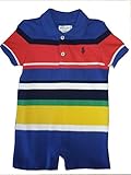 ラルフローレンの子供服　POLO　RALPHLAWREN　ベビーカバーオール　ロンパース　コットン１００％　男の子）９M(72cm~76cm) [並行輸入品]