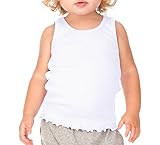 Kavio 。Infants Scallopedビータータンク カラー: ホワイト
