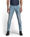 [ジースターロゥ] ジーンズ メンズ スキニー ストレッチ 水色 3301 deconstructed skinny D01159-9136-424-W31/L32