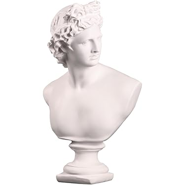 オブジェ　人物　石膏像大理石台　イタリア？ギリシャ？　送料込み150818 オブジェ 人物 石膏像大理石台 イタリア？ギリシャ？ 送料込み150818