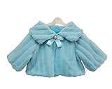 Candykids 子供ケープ 子供ドレス ポンチョ ボレロ キッズ ジュニア 女の子 子供フォーマル 卒業式 入学式 卒園式 結婚式 発表会 子供ドレス フォーマル (120-130cm, ブルー)