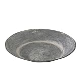 【4個入】 ブリキ製植木鉢用受け皿/ソーサー 【シルバー 直径15cm】 SソーサーBW 『ウーノ』 生活用品 インテリア 雑貨 花 ガーデニング プランター top1-ds-1954153-ak [