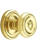 Classic Rosette Set With Waverly Knobs Privacy In Polished Brass. Doorsets. [並行輸入品]