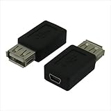 変換名人 USB A(メス) → miniUSB(メス) 変換アダプタ USBAB-M5BN