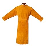 Baoblaze 溶接用　作業服　エプロン　保護服　カバー　やけど防止　保護用　全４サイズ２色　 - 150cm オレンジ