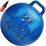 WALIKI TOYS ウォーキートイズホッパーボール10歳〜15歳（ヒップホップボール、ホッピングボール、ハンドル付きバウンシーボール、シット＆バウンス、カンガルーバウンサー、ジャンプボール、22インチ、青、ポンプ付き）