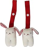 ベビー何でもクリップ　便利クリップ　おしゃぶりホルダー　赤紺のベビー雑貨＝日本製のビセラのベビー用品＝お手ごろなお値段でこの内容＝出産祝いやギフトにもどうぞ (赤)