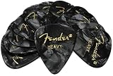 Fender ピック 351 SHAPE PREMIUM PICKS -12 COUNT, HEAVY BLACK MOTO