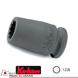 Ko-ken 13405A-1/2 3/8"(9.5mm)sq. インパクト 12角 ソケット 1/2"