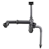 Taleaキッチン二槽用の流し1.5寸シンク排水栓用の排水管-40mm