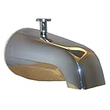 LASCO 08-1051 1/2-Inch and 3/4-Inch Iron Pipe Connection Bathtub Spout with Diverter Style, Chrome P
