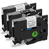 ピータッチ テープ 12mm tz-231 白地 黒文字 tz-131 透明地 黒文字 tz-335 黒地 白文字 tz テープ ブラザー工業 ラミネート テープ p-touchテープ ピータッチキューブ テープ 互換 3個セット 8M 適格請求書発行可