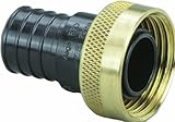 Viega 50141 PureFlow Zero Lead Poly Alloy PEX Crimp Supply Adapter with 3/4-Inch by 1 Crimp x Manabl