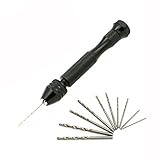 キーレスチャックとスチールツイストウッド掘削とマイクロアルミハンドドリル