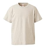 [ユナイテッドアスレ] Tシャツ 半袖 無地 メンズ レディース T-shirt 伸びない 透けない 衣装 5.6onz(オンス) 5001 (オートミール, L)