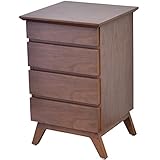 ライフスタイリングショップ モダン サイドチェスト 幅45×奥行45cm 木製 ダークブラウン LS-894BR